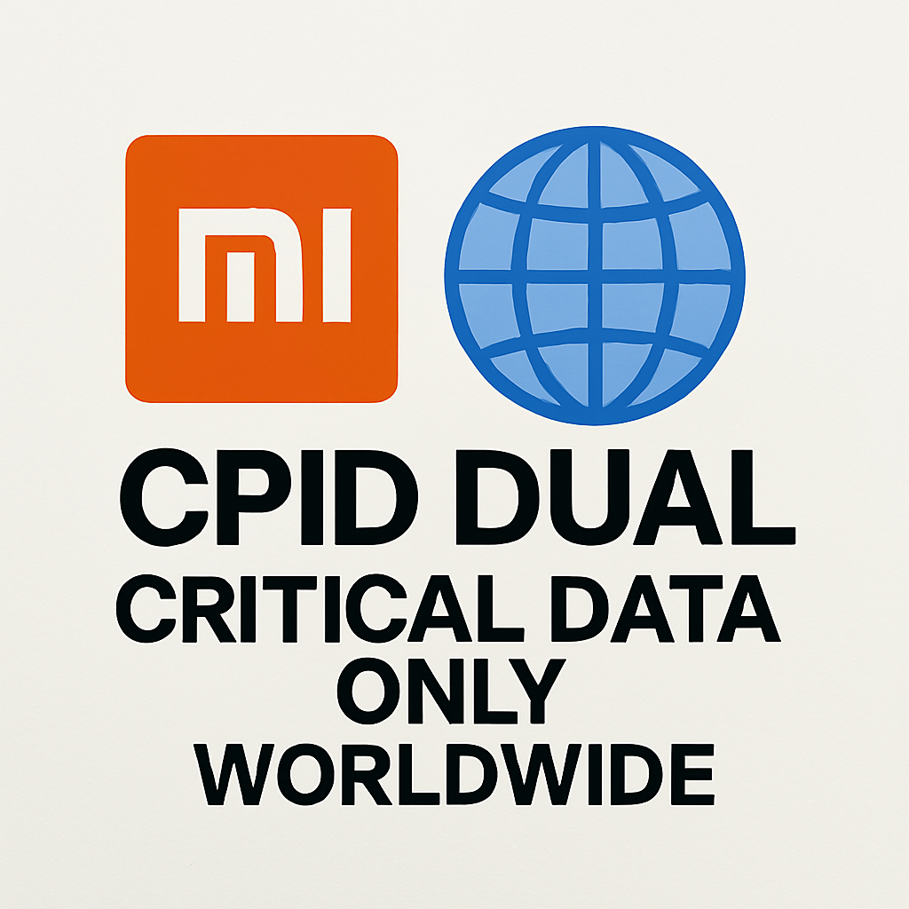 CPID DUAL CRITICAL DATA ONLY WORLDWIDE( NO REFUND FOR ANY REASON )